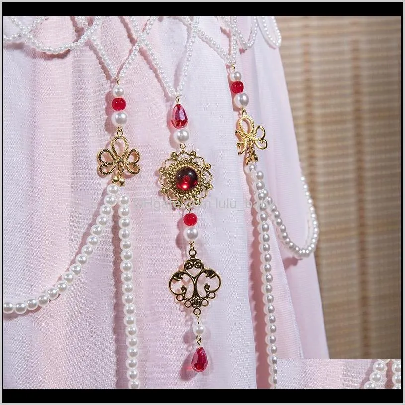 handmade waist chain women`s antique style long tassel pearl tang style flat collar waist ru skirt accessories photo accessories