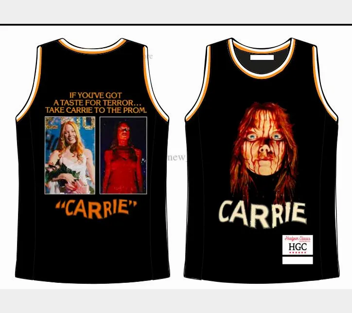 Film Carrie Jersey Black Custom Diy Design Stitched College Basketball Jerseys