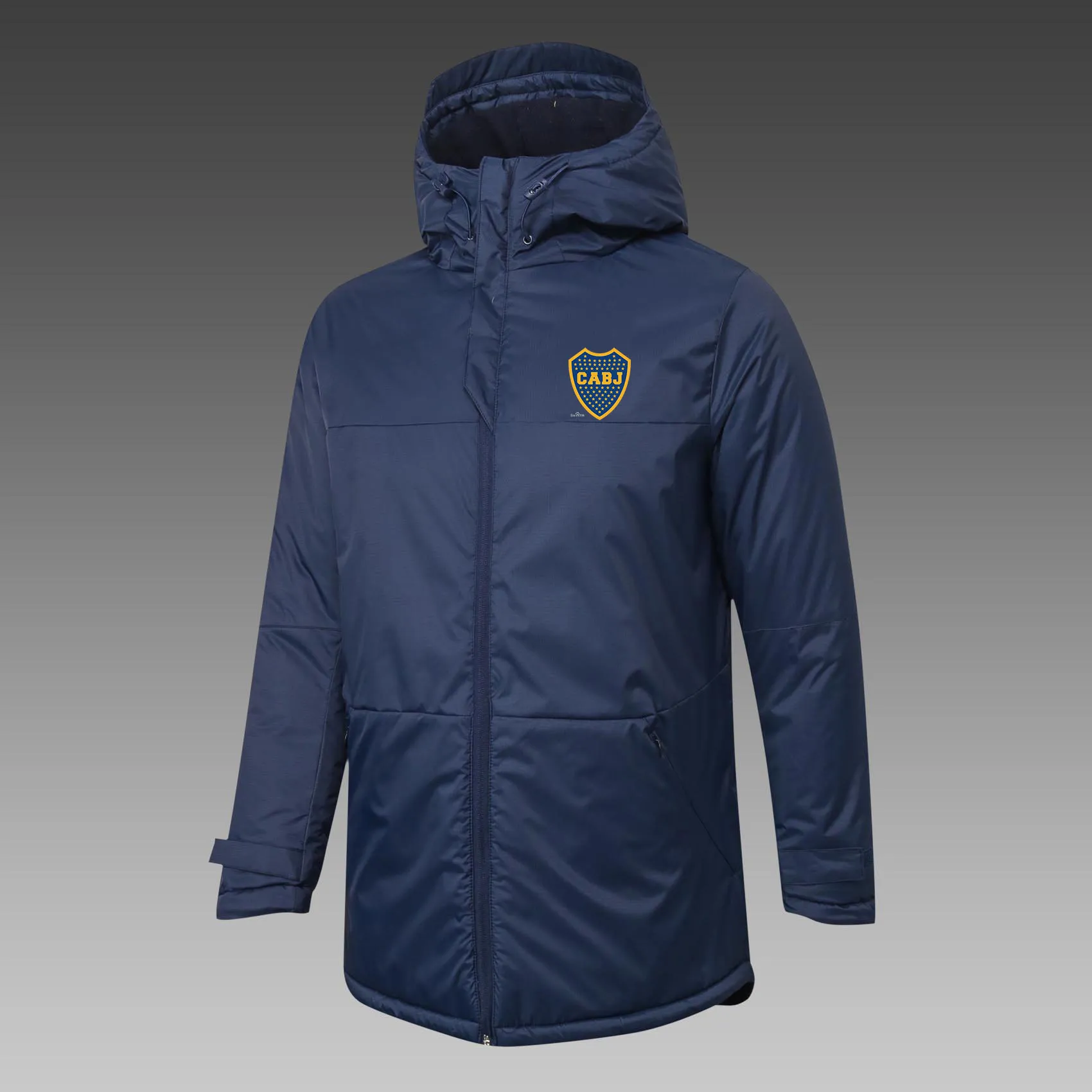 Nya Boca Juniors Cotton Coat Men Down Jacket med tröja Hoodie Tracksuits Soccer Football Winter Clothes Wind Suits