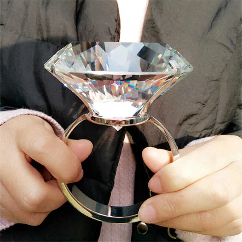 Creative Crystal Big Diamond Huwelijkscadeau Voorstel Prop Valentijnsdag Bekentenis Te Geven Vriendin Verjaardagscadeau Party Favor SH190923