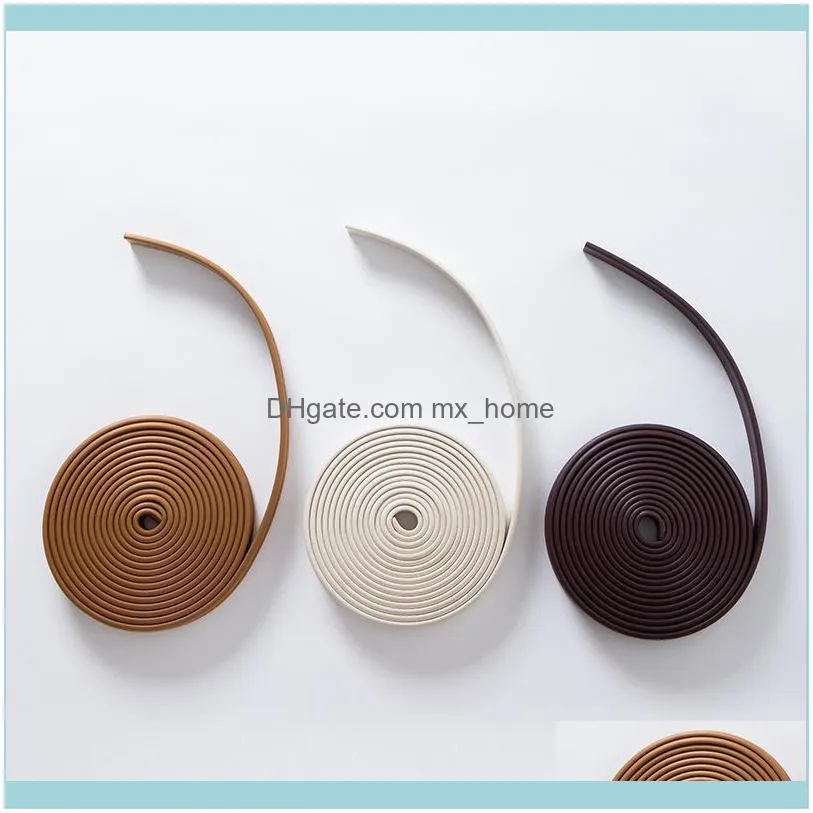 PVC Foam wall Skirting Waist Line Self-adhesive wall sticker Decorative Border Anti-Collision for Kids Protective Strips 201130