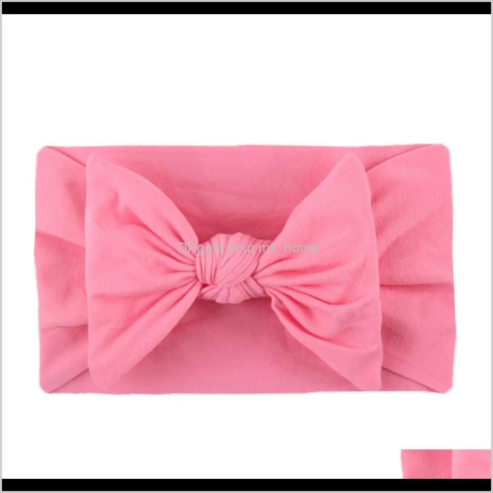 wholesale baby turban baby headbands girls hairbands bow knot headband soft fashion headwrap nylon hair accessories express shipping