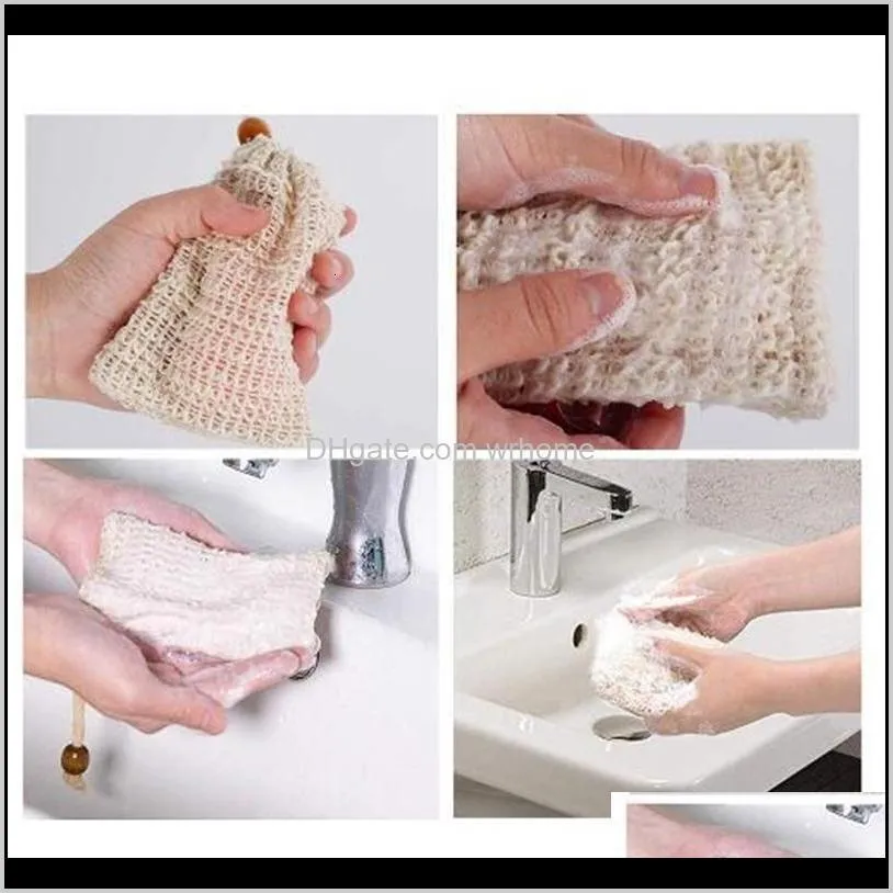 factory price net bag wholesale bubble mesh soap foaming skin bathroom bath brushes sponges scrubbers clean tools dma01