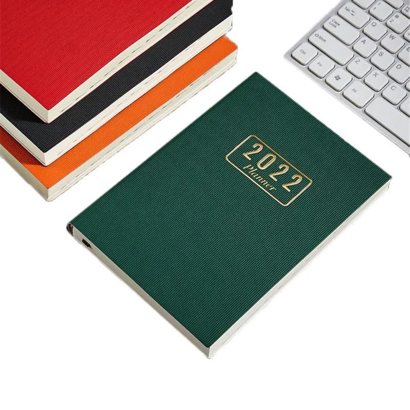 Wholesale Notepads 2022 A5 Agenda Planner PU Leather Notepad Schedule