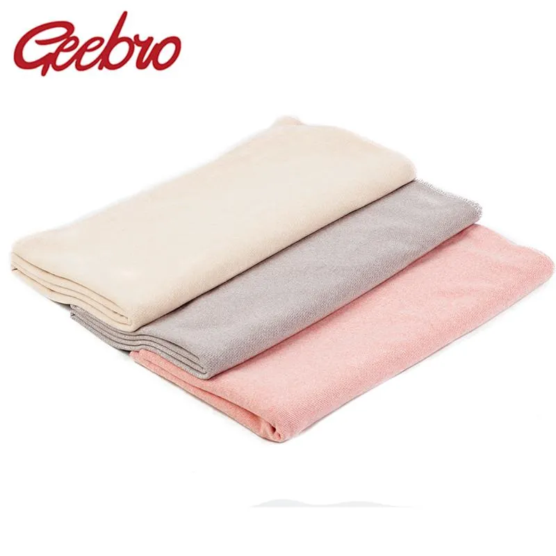 Berretti Geebro Baby Cotton Tinta unita Coperta morbida Biancheria da letto calda per neonati Swaddle Avvolgere per dormire a maglia Accessori per bambini