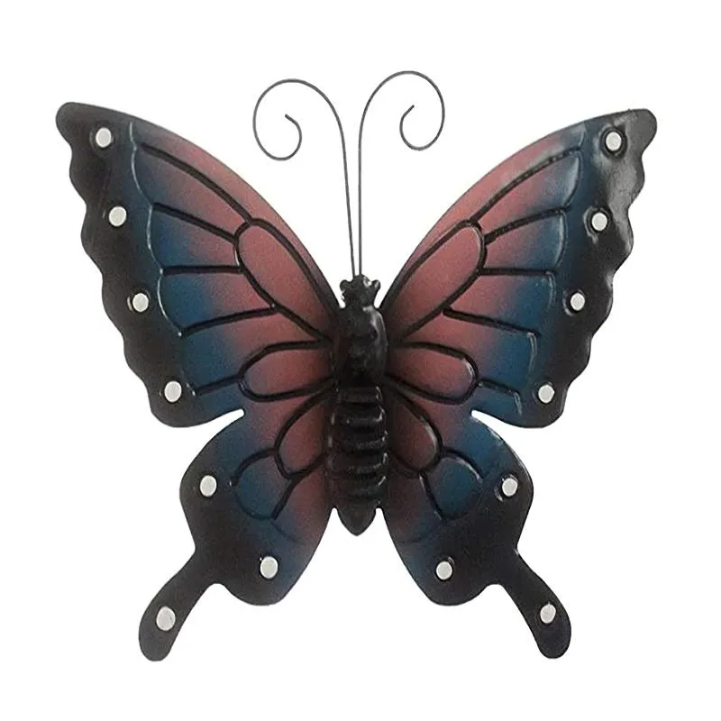 Naklejki ścienne 1 pc kutego żelaza motyl ogród dekoracji rysunek ornament rzeźba żywy wystrój sztuki na stoczni trawnik patio