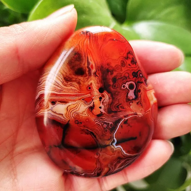 Dekorativa Objekt Figuriner Natural Lace Stone Sardonyx Agate Palm Hand Play Witchcraft Supplies Meditation Healing Crystals Spiritual De