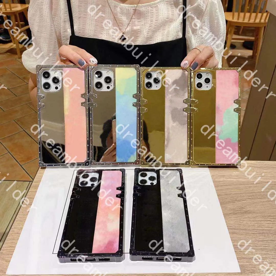Fashion Phone Cases For iPhone 15 Pro Max 11 12 13 14 15 plus Pro 14Pro max 12 11 mini 13proMax X XS XR XSMAX PU mirror protection case designer cover