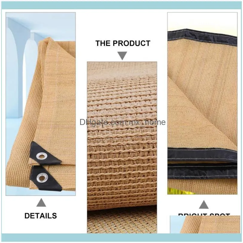 1Pc Gardening Sun Screen Net Heat Insulation For Home Patio Use (Beige) Shade