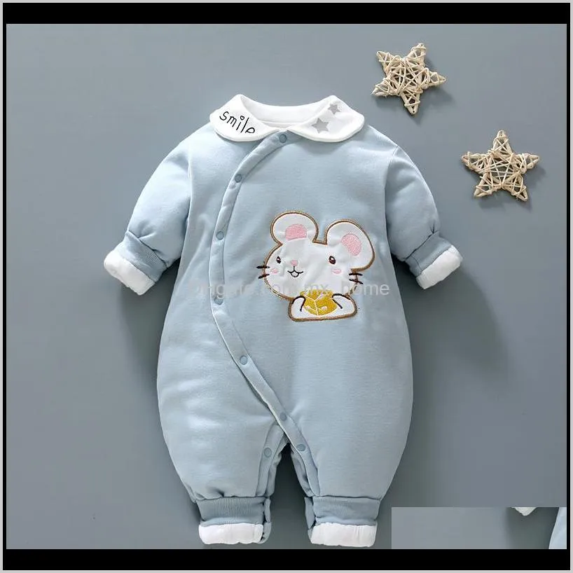 Rompers Jumpsuitsrompers Clothing Baby Kids Maternity Drop Delivery 2021 Winter Fall Of Girls Outfit Sets For Born Baby Clothes 1St Babys Bir