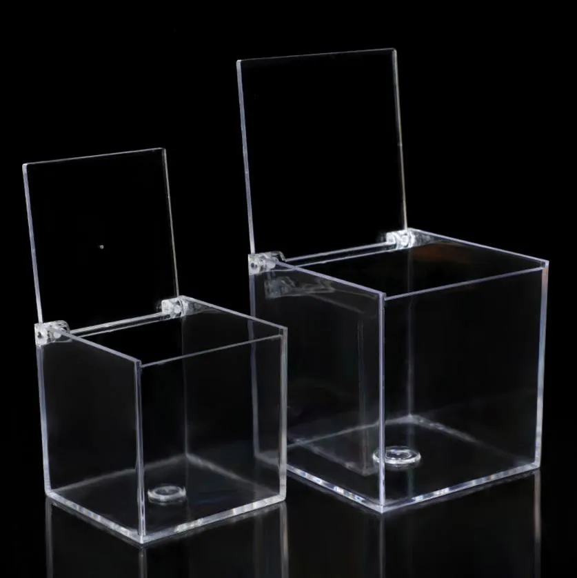 Clear Acrylic Box With Lid Container Plastic Wrap For Baskets Candy Pill  Tiny Jewelry Hard Plastic Square Cube Storage Boxes Wedding Birthday Decor  8cm 10cm From Jessie06, $2.7