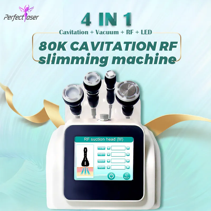 Högkvalitativ 80K Kavitation BodySmooth Shaping Machine Ultraljud Celluliter Avlägsnande Vakuum RF Slimming Lipo Body Contouring Device