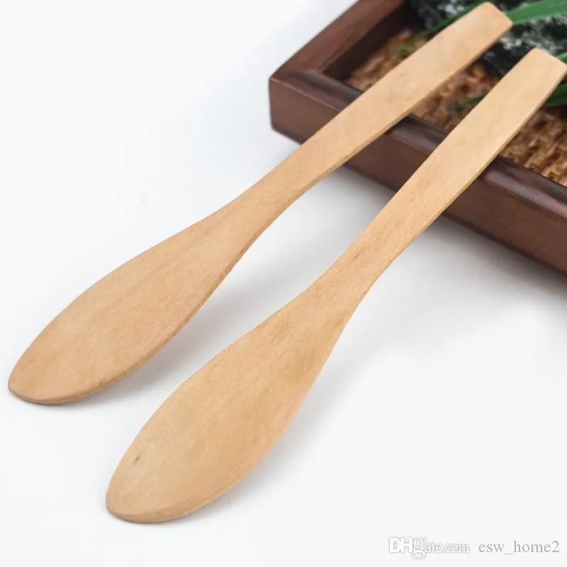 Wooden Japan Butter Knife Marmalade Dinner Knife Tabeware with Thick Handle Butter Jam Tool Friendly Wood Cheese Knife