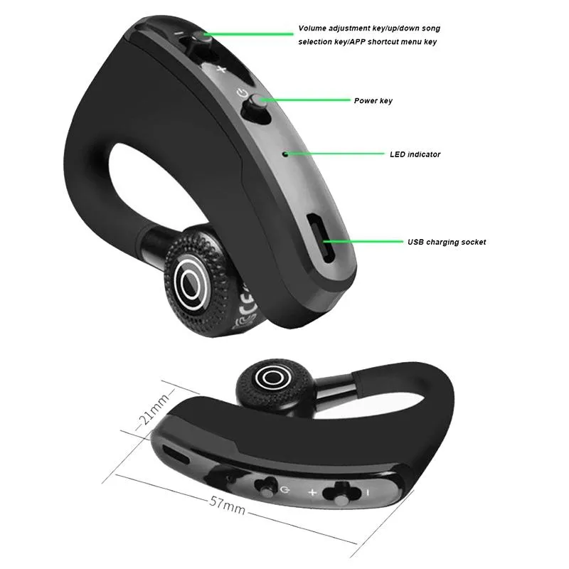 Audifonos inalambricos Bluetooth Auriculares Universal Para Telefonos  Oficina US