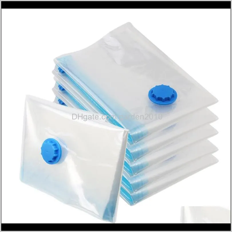 Väskor Hem Bekväm Vakuum för klädförvaringspåse med flik Genomskinlig vikbar komprimerad arrangör Spara Seal Packet VAVPE B7HHV