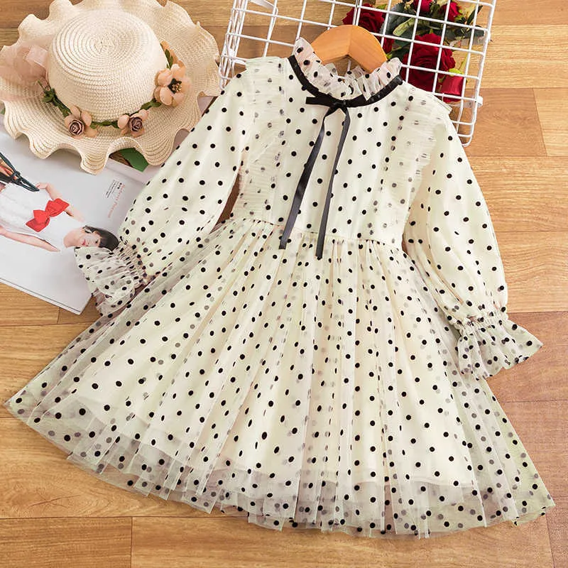 Girls Autumn Winter Princess Dress Knee-Length Polka Dot Long Sleeve Tutu  with Lantern Sleeve for 7-12y 25-36m 4-6y from Dhgate Girls Dresses - price  18.06