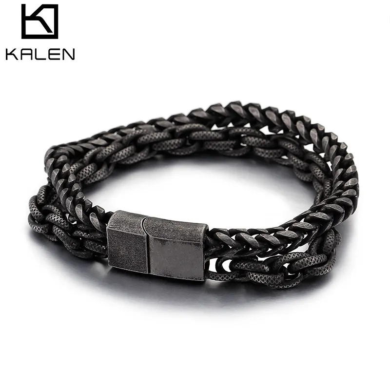 Chaînes à maillons pour hommes Bracelet à chaîne cubaine à la mode pour homme vélo moto liens accessoires fête hommes bijoux 563408581575