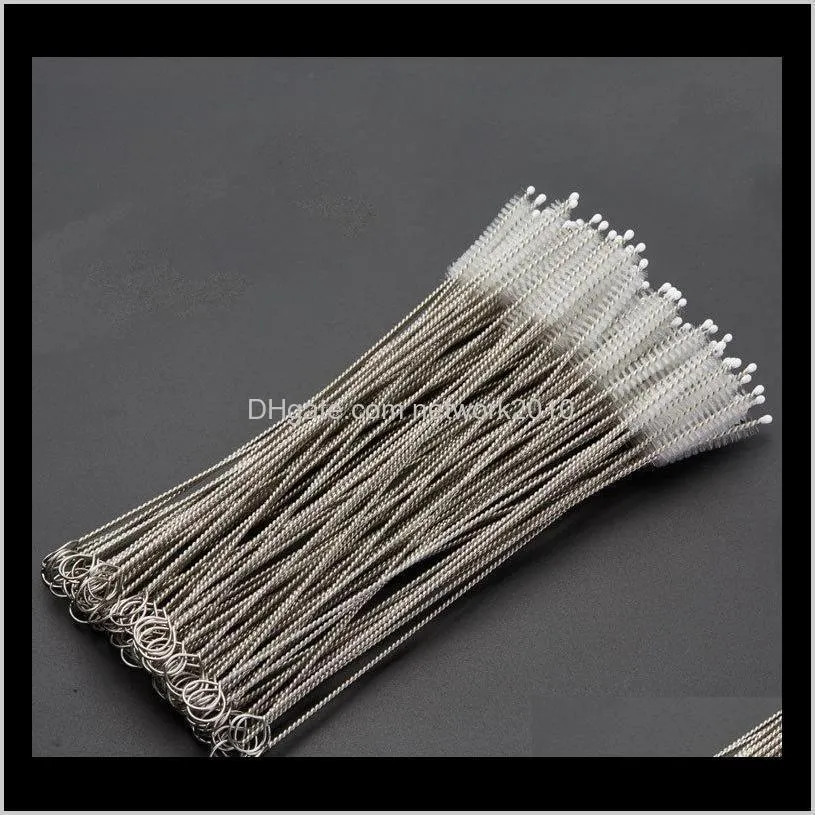 175*30*5mm 1000 piece stainless steel wire straw cleaner cleaning brush straws cleaning brush bottle brush 