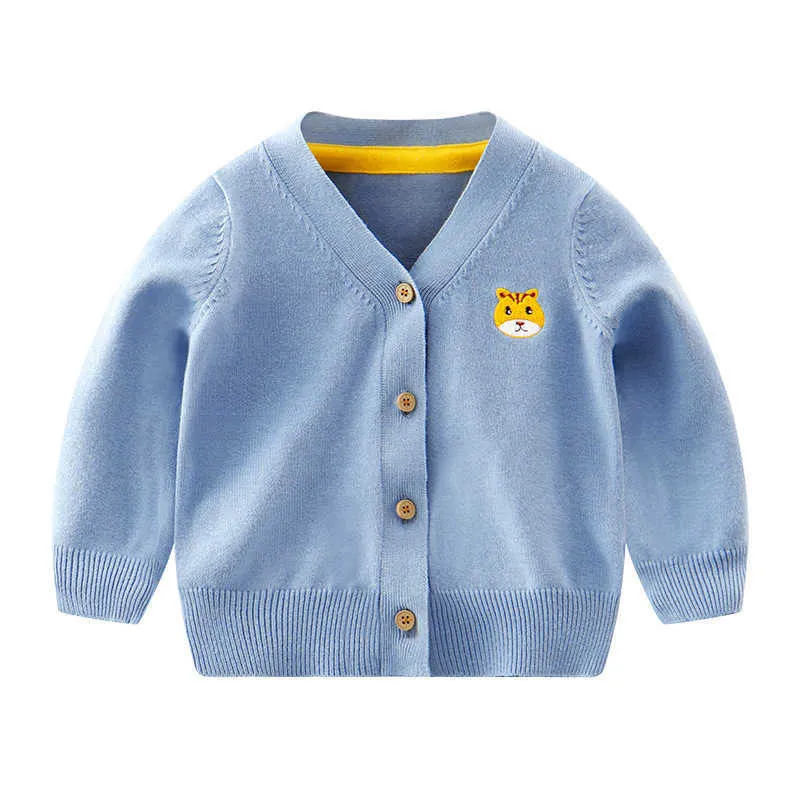 Spring Baby Girls Boys Sweater Fashion Stickad Cardigan Jacket Coat Baby Sweater Coat Baby Girls Cardigan Hösttröjor G1023