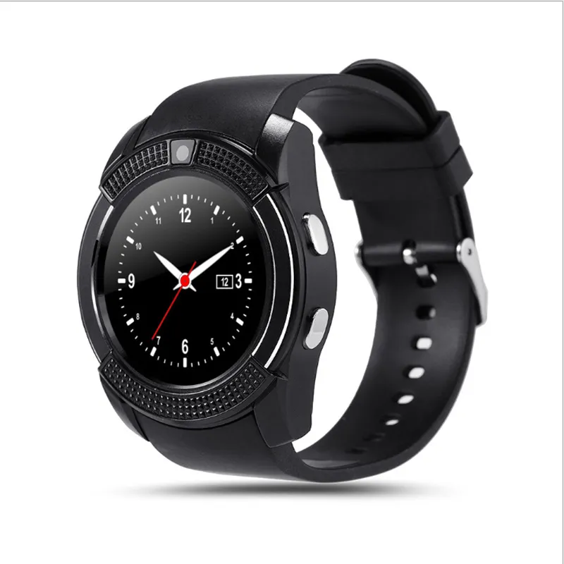 Originales authentisches V8-Smartwatch-Band mit 0,3-M-Kamera-SIM-IPS-HD-Vollkreis-Display-Smartwatch für Android-System mit Einzelhandelsverpackung DHL