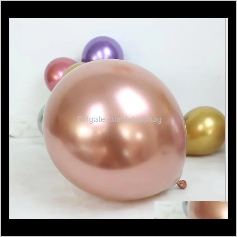 40cm 2.8g thickened metallic latex balloon metal balloon for wedding party decoration party decoration indoor and outdoor parties