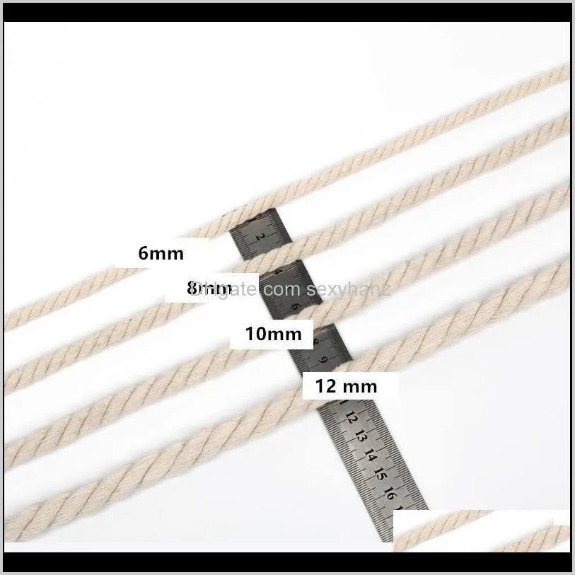 cotton rope thread white thread ball cotton zongzi tapestry handmade diy braided three-strand absorbent rope1