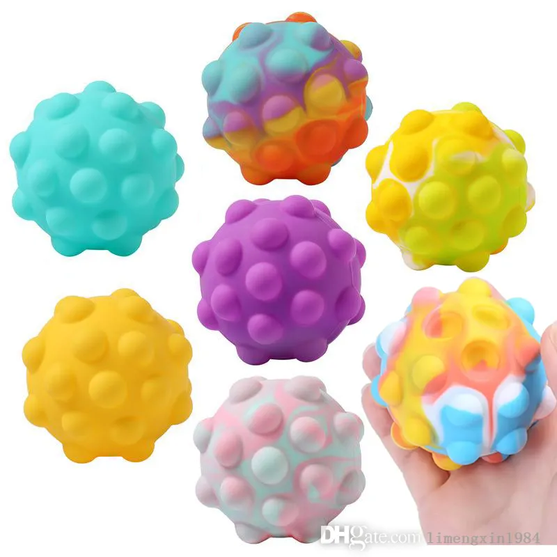 3D Fidget Toys Ball Ball Ball Simple Dimple Vent Fidgets Balls Squeeze