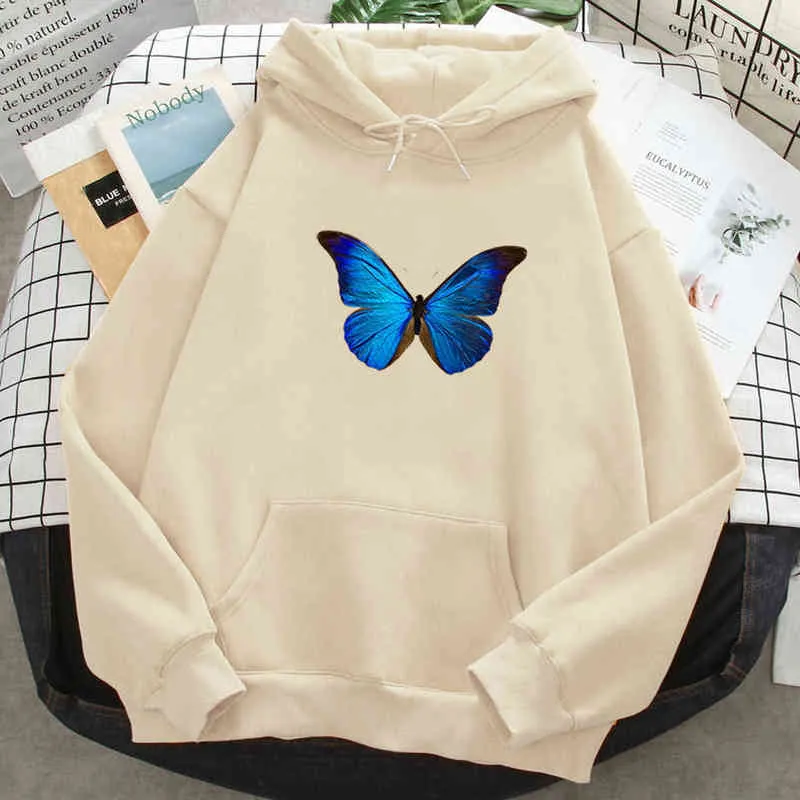 Blue sales butterfly sweatshirt