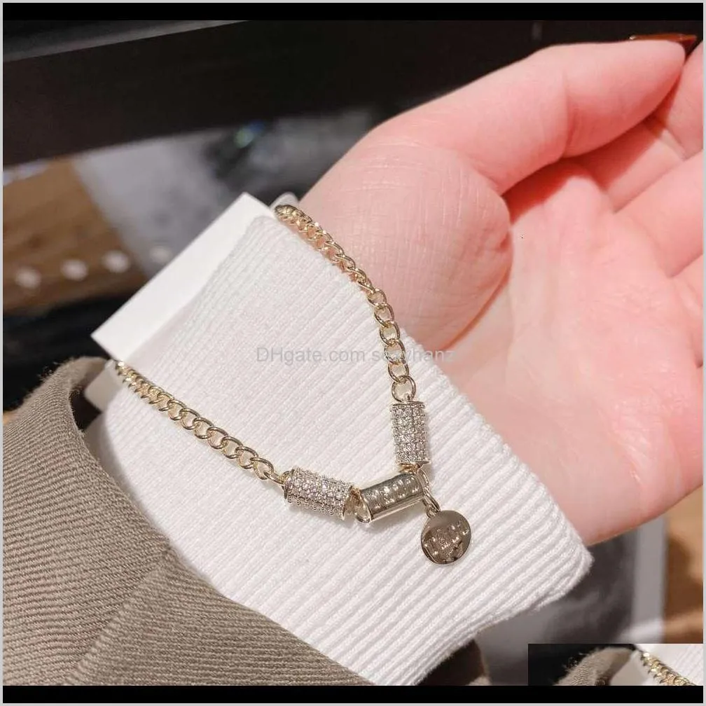new style fashion design circle micro inlaid zircon adjustable bracelet