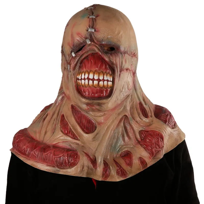 Halloween Zombie Straszny Tyrant Cosplay Nemesis Costume Rekwizyty Horror Movie Lateksowe Maski