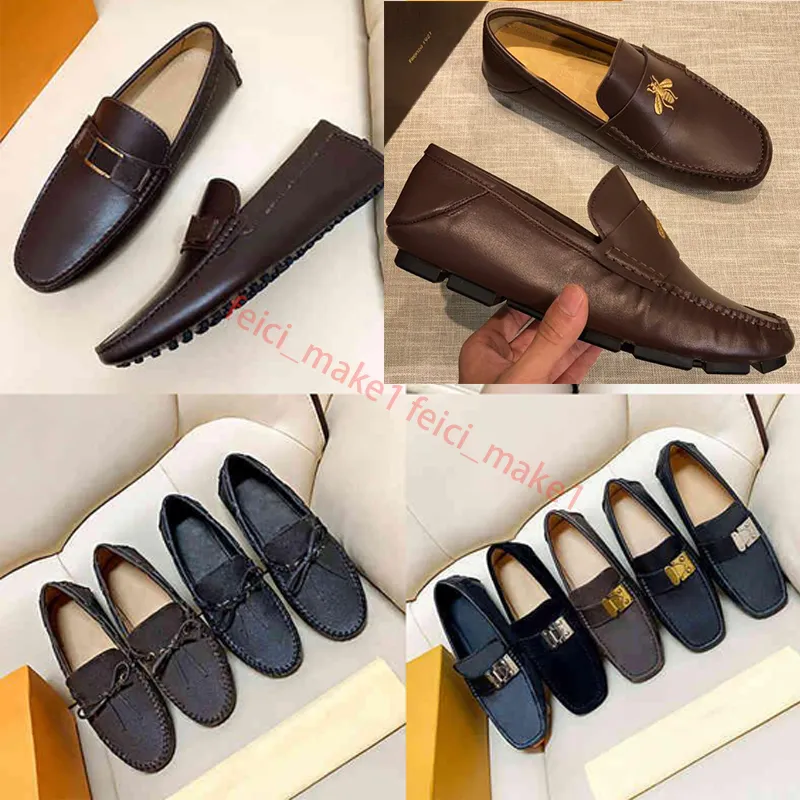 2023 Casual Schoenen Leer Ontwerp Loafers Nieuwe Evenwichtige designer Sport Loopschoenen Formele Slipper Gentleman Bruiloft Drive mocassin Schoenen Maat 38-46