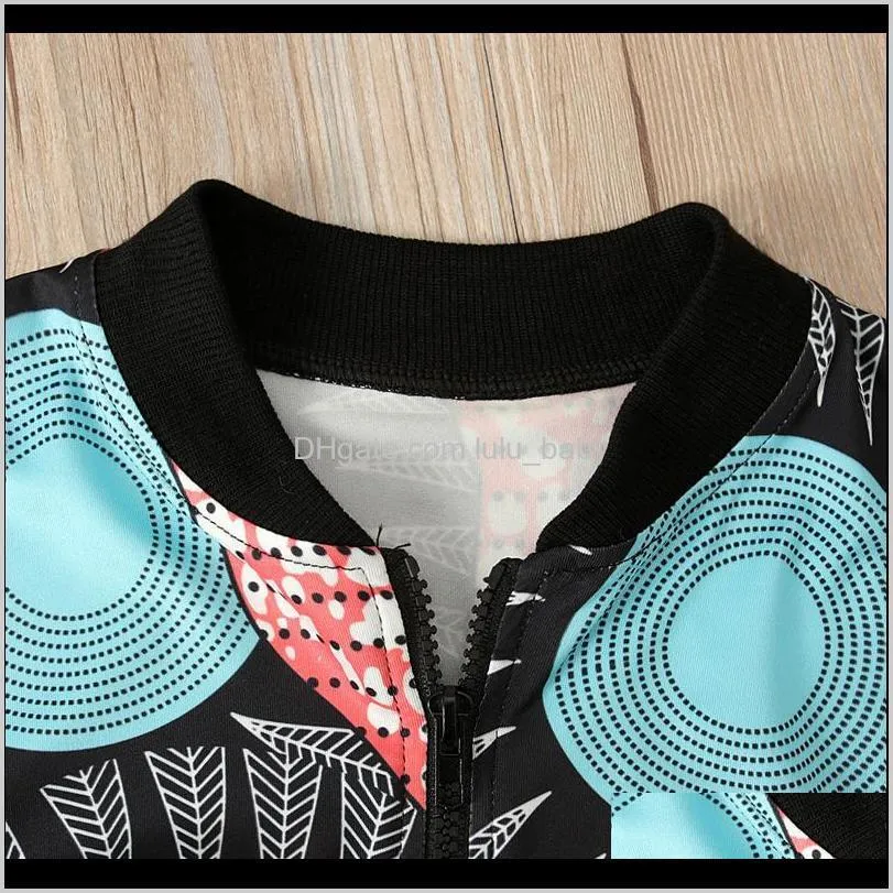 kids clothes girls african bohemia outfits children print zipper coat+skirts 2pcs/set spring autumn kids clothing sets c1644