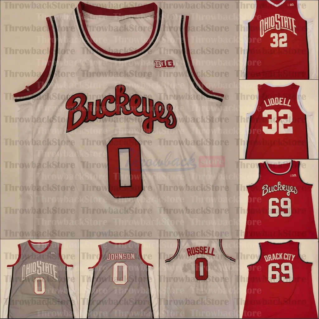 Custom Ohio State College Basketball jerseys 1 Luther Muhammad 3 DJ Carton 0 Russell 4 DuaneWashingtonJr. 10 Justin Ahrens 13 CJ Walker