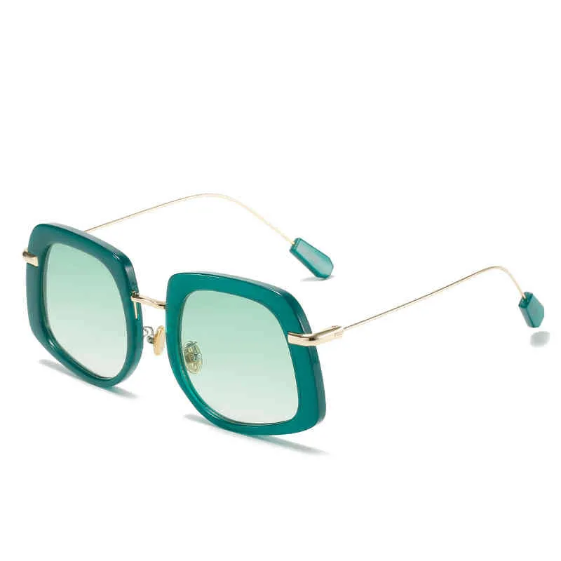 Óculos de sol 2022 Estilo personalizado tendência oval marca Miu mesmo Milan passarela colorida