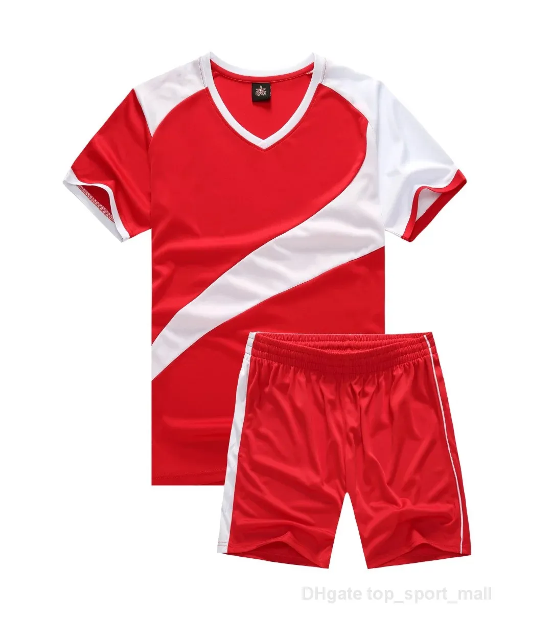 Zestawy piłkarskie koszulki piłkarskiej kolorowy biały czarny czerwony 258562447