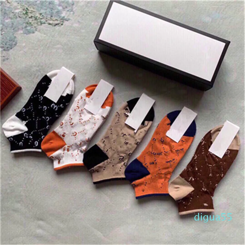 wholesale 5 paires de chaussettes de sport pour hommes chaussettes décontractées de couleur pure pour hommes femmes