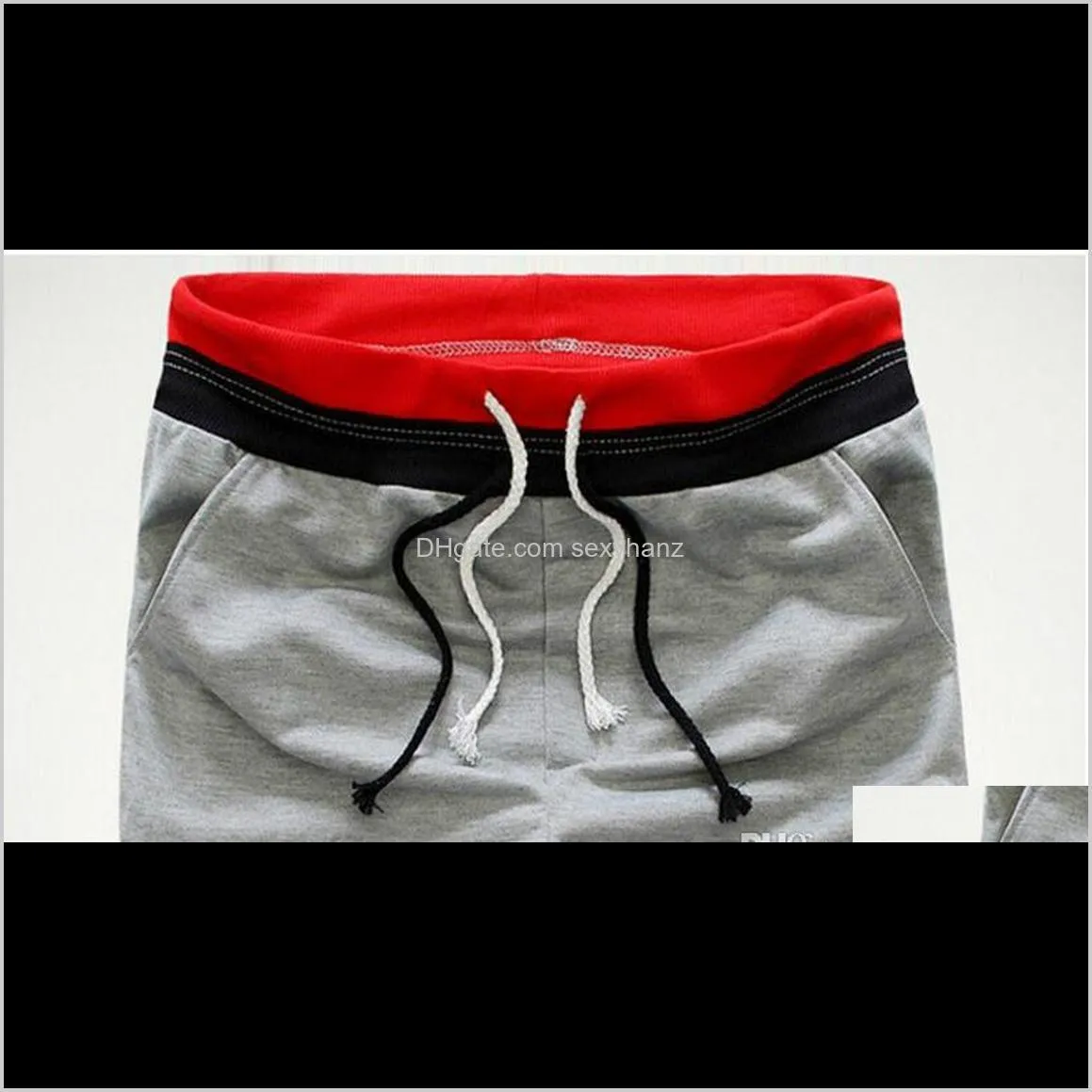 summer style mens harem sport athletic baggy jogger shorts cotton blends shorts black gray plus size s-xxl