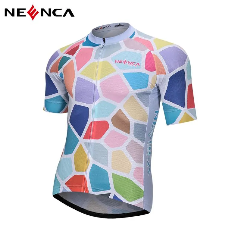 Kurtki wyścigowe Neenca Pro Team Summer Men Cycling Jersey Ubranie rowerowe rower w dół oddychający Szybki suchy krótkie koszulę MTB Clothe