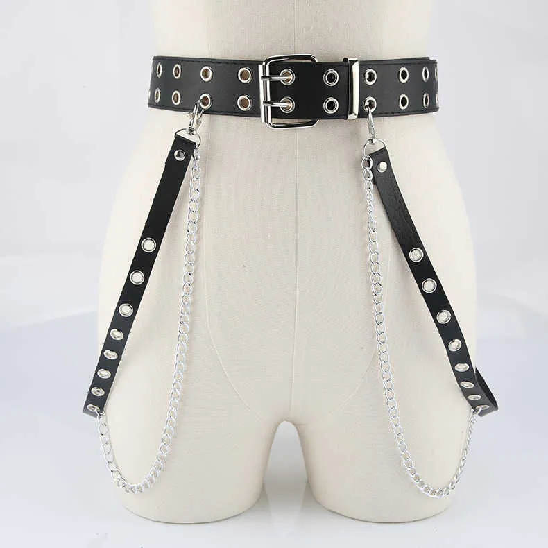 Sexy Frauen Harness Taille Gürtel PU Leder Strumpfbänder O-Ring Bund Punk Strap Band Bein Gürtel Club Party Attraktivität zubehör G1026