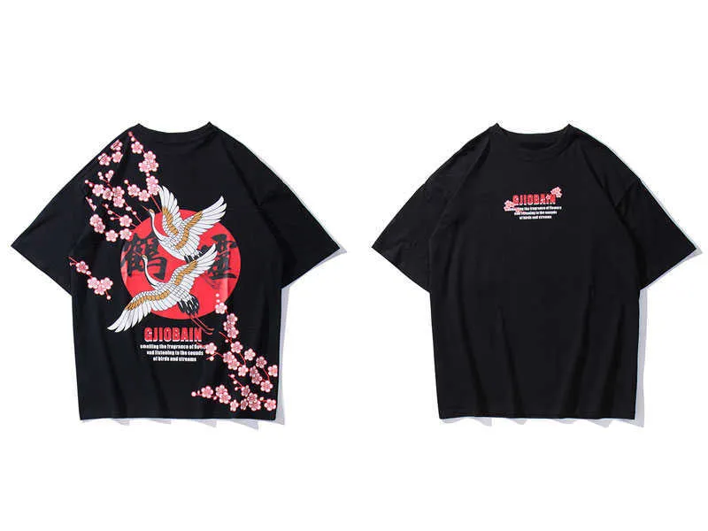 Chinese Crane Flowers Tshirts 1