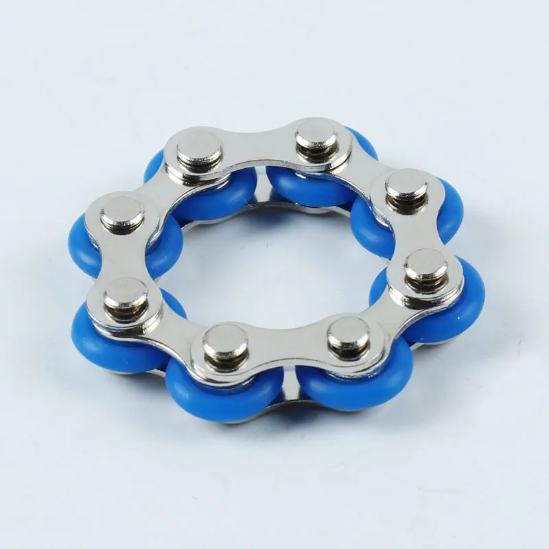 Bague de la chaîne de vélo Porte-clé Bague Fidget Spinner Gyro Main Main Finger Finger Bracelet Jouets Réduire la décompression Anxiété anti-stress pour les enfants Adulte