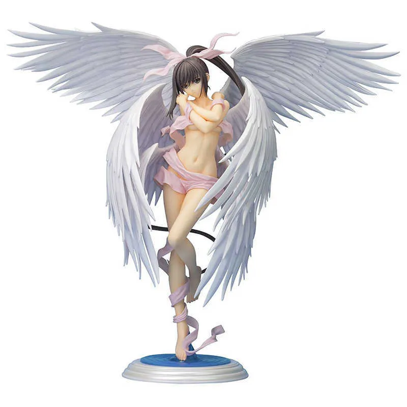 Anime 35CM Sexy girl figure Skytube Seraph of Light Sakuya Angel Mode Seraphim PVC Acton Figure Adult Collection Model Toys Doll Q0722