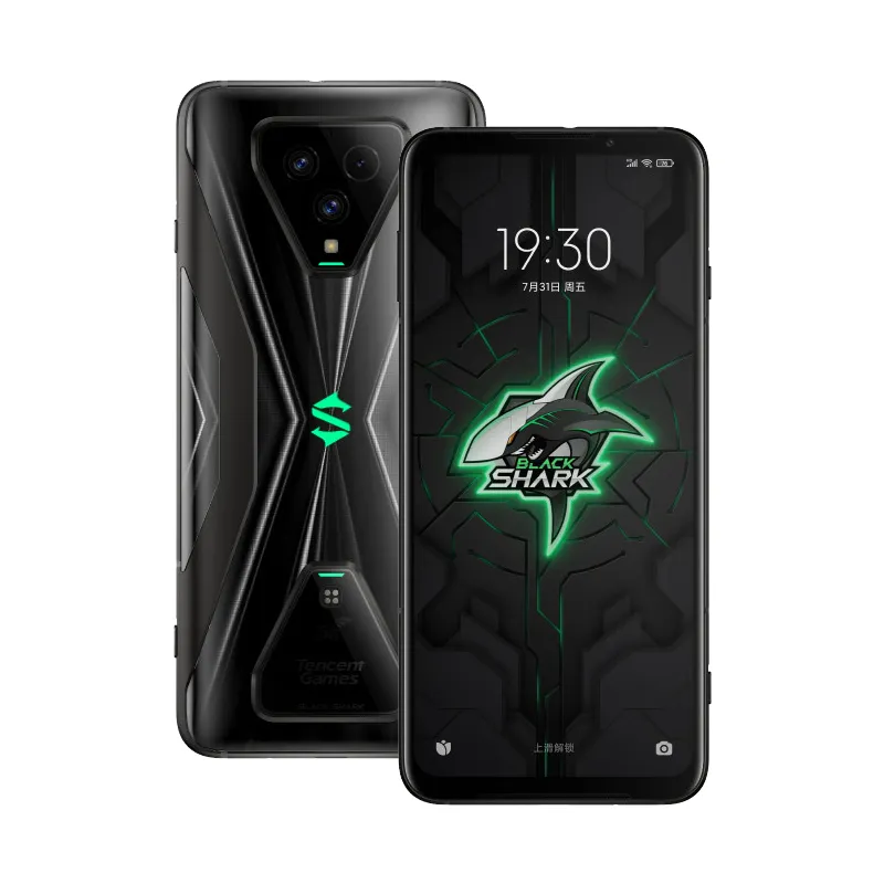 Oryginalny Xiaomi Black Shark 3s 5g Telefon komórkowy Gaming 12 GB RAM 128GB ROM Snapdragon 865 64.0mp AI Android 6.67 Cal AMOLED Pełny ekran Filownia Identyfikator Smart Telefon komórkowy