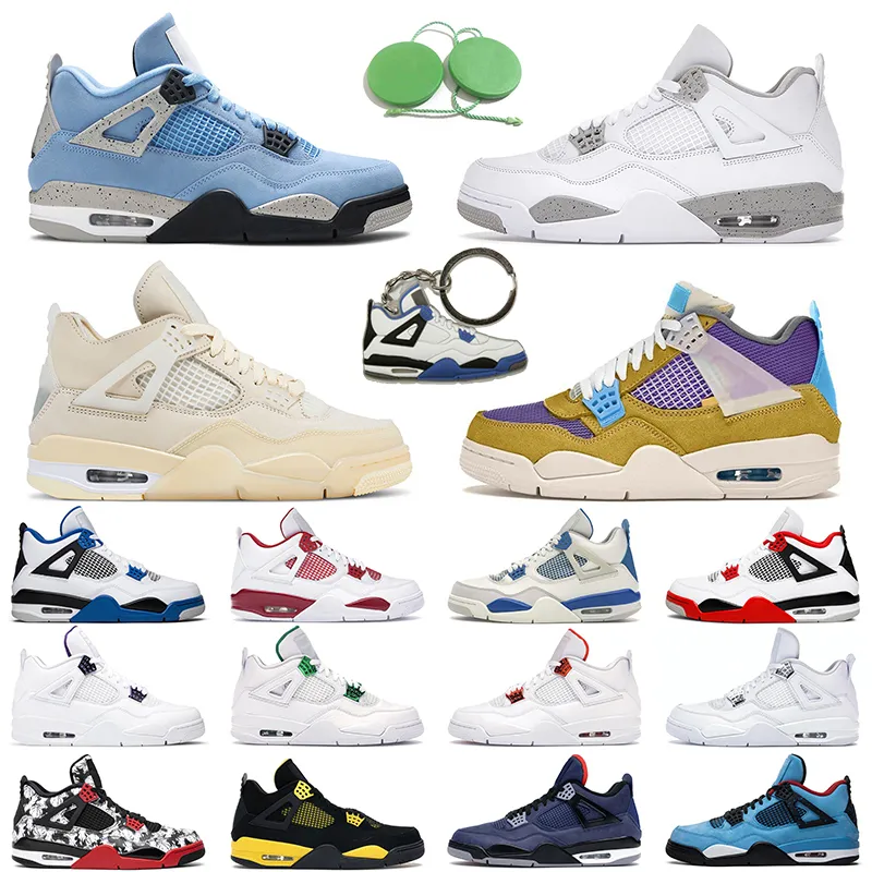 4 Desert Moss Männer Frauen Basketballschuhe 4s University Blue White Oreo Black Cat Herren Trainer Sport Turnschuhe