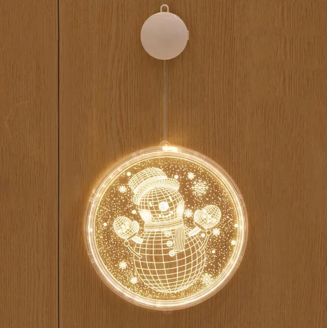 Juldekoration Akryl 3D Hängande LED Party Decoration Lights Room Modeling Bedroom Holiday Lighting