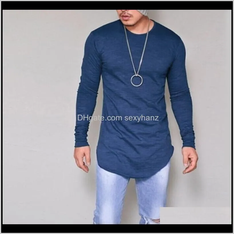 long sleeve t shirt men cotton casual tshirt streetwear solid color slim fit fitness clothing mens tee shirts top