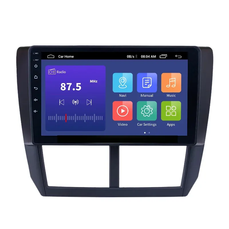 Android 10,0 2 + 32G Car DVD Radio GPS Player para Subaru Fornester 3 2007-2013 para Impreza 2007-2011 Navegação 9 polegadas 2 DIN