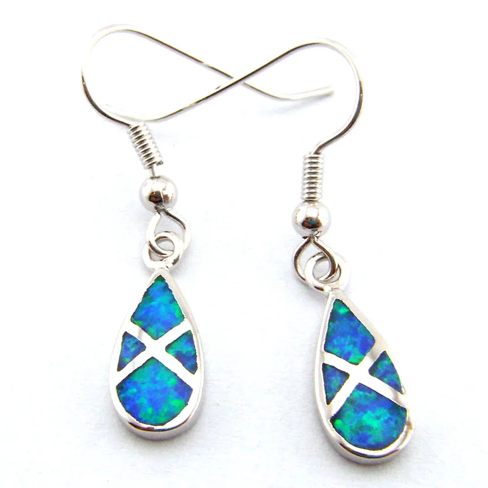 fashiion opale orecchino disegni messicani opale blu