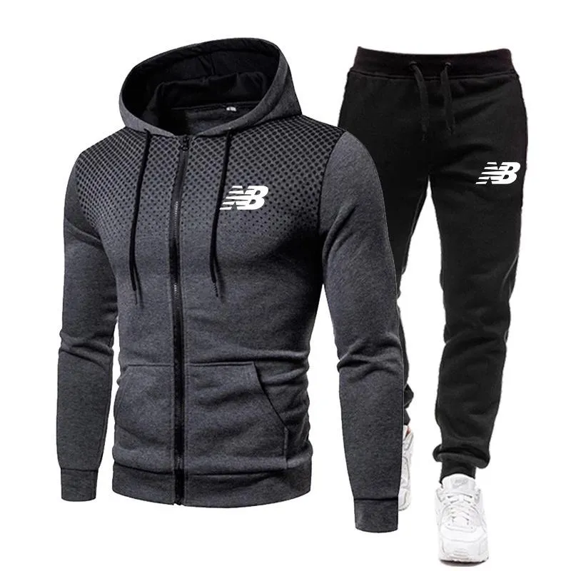 Jogging Kläder Märke Mäns Hooded Sportswear Suit Casual Track Sport Running Sweat Shirt Sweatshirts TrackSuit Sportsweart