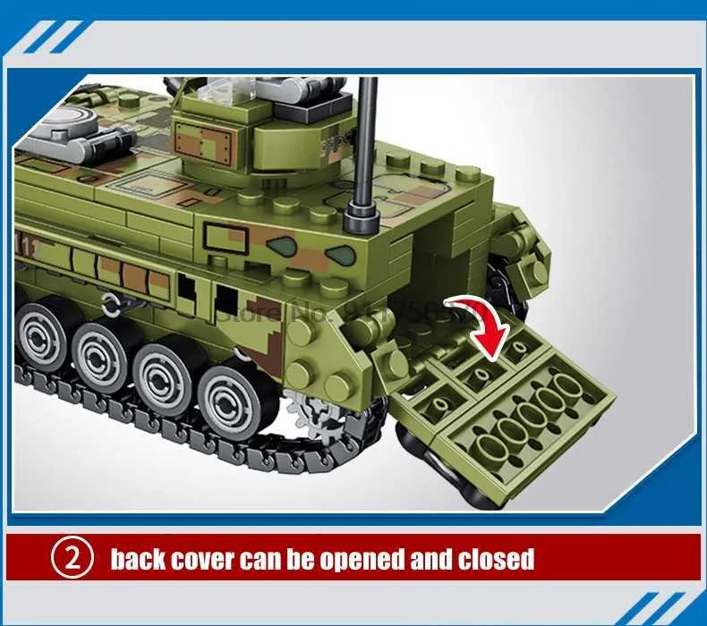 SEMBO Military Series Reloaded Type 85 Main Battle Tank Building Blocks